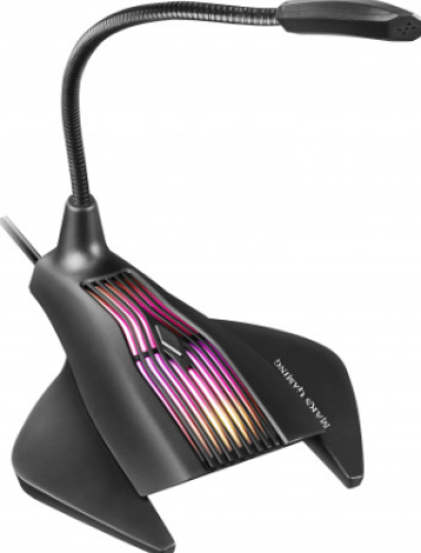 Microfone Mars Gaming RGB PRO, USB, Preto
